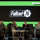 The Fallout 76 panel at Bethesda Game Days, from left to right: Chris Mayer (development director), Nate Purkeypile (senior artist), Sean Baptiste (influencer manager), Jess Finster (senior community manager), Todd Howard (executive producer), Ferret Baudoin (senior designer).
